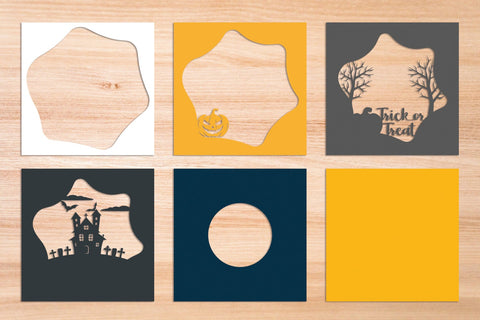 Trick or Treat Halloween - 3D Layered Paper Cut SVG SVG Slim Studio 