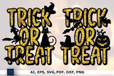 Trick or Treat Halloween 3D SVG Bundle SVG MD JOYNAL ABDIN 