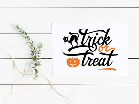 Trick or treat | Halloween cut file SVG TheBlackCatPrints 
