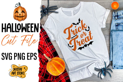 Trick or Treat. Halloween cut files design SVG Yustaf Art Store 