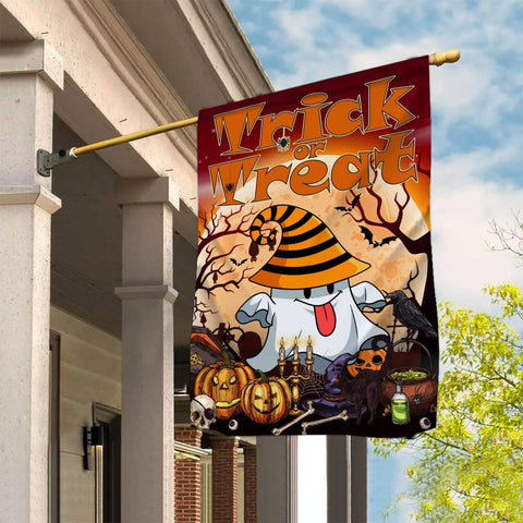 "Trick Or Treat Halloween Garden Flag - 12x18 Garden Flag Sublimation Design Download PNG File Instant Download " Sublimation CaldwellArt 