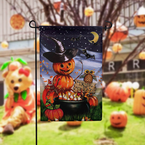 Trick Or Treat Halloween Garden Flag - 12x18 Garden Flag Sublimation Design Download PNG File Instant Download Sublimation CaldwellArt 
