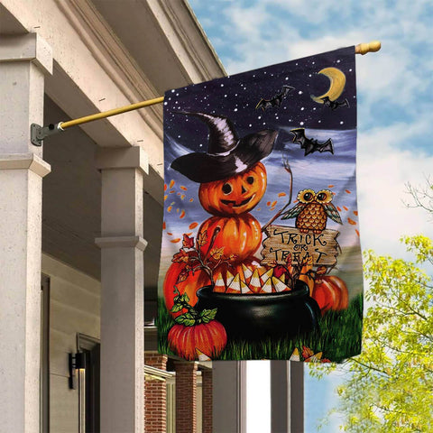 Trick Or Treat Halloween Garden Flag - 12x18 Garden Flag Sublimation Design Download PNG File Instant Download Sublimation CaldwellArt 