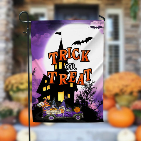 Trick Or Treat Halloween Garden Flag - 12x18 Garden Flag Sublimation Design Download PNG File Instant Download Sublimation CaldwellArt 