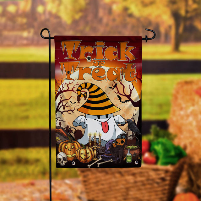 "Trick Or Treat Halloween Garden Flag - 12x18 Garden Flag Sublimation Design Download PNG File Instant Download " Sublimation CaldwellArt 