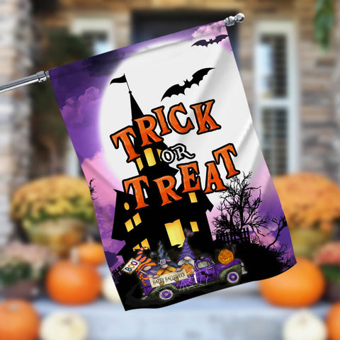 Trick Or Treat Halloween Garden Flag - 12x18 Garden Flag Sublimation Design Download PNG File Instant Download Sublimation CaldwellArt 