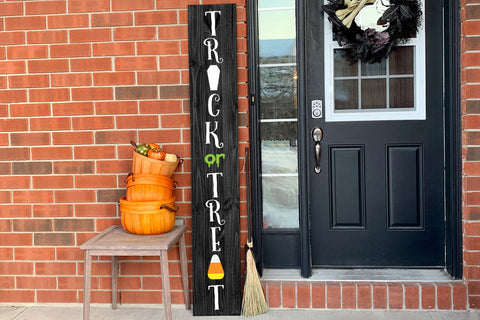 Trick or Treat Halloween Porch Sign SVG SVG Risa Rocks It 