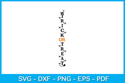 Trick Or Treat Halloween Porch Signs SVG PNG PDF Cut File SVG Creativedesigntee 