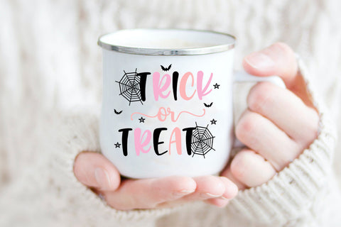 Trick or Treat Halloween Sublimation I Pink Halloween PNG Sublimation Happy Printables Club 