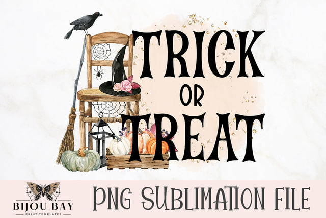 Trick or Treat Halloween Sublimation PNG Sublimation BijouBay 