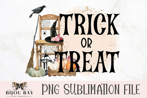 Trick or Treat Halloween Sublimation PNG Sublimation BijouBay 