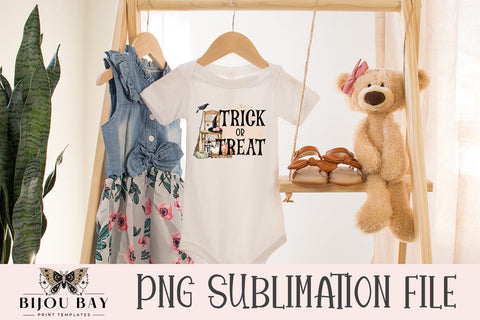 Trick or Treat Halloween Sublimation PNG Sublimation BijouBay 