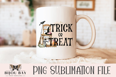 Trick or Treat Halloween Sublimation PNG Sublimation BijouBay 