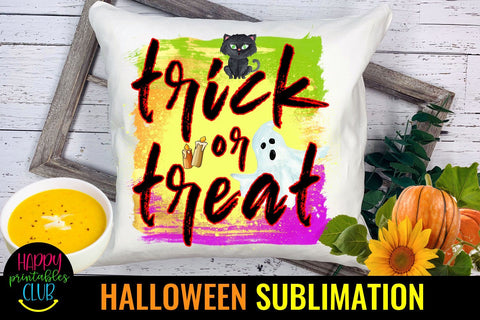 Trick or Treat Halloween Sublimation Teachers -Halloween PNG Sublimation Happy Printables Club 
