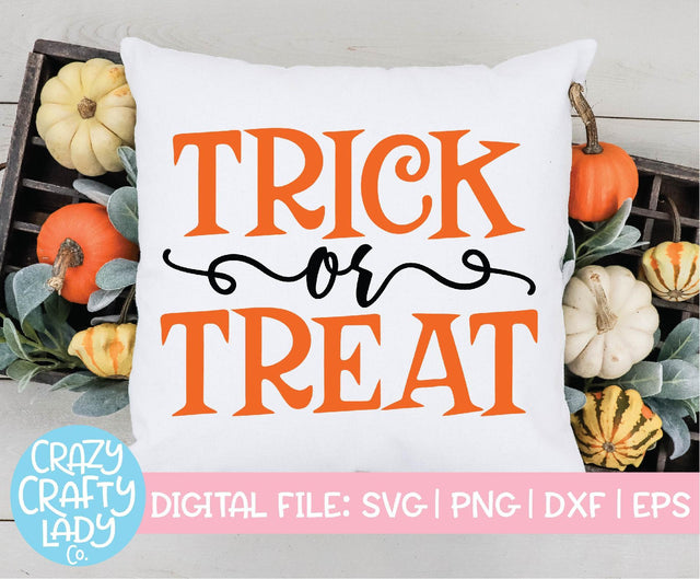 Trick or Treat | Halloween SVG Cut File SVG Crazy Crafty Lady Co. 