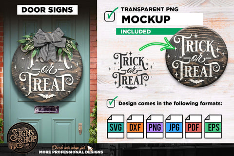 Trick or Treat | Halloween SVG Sign SVG The Vintage Signs Shop 