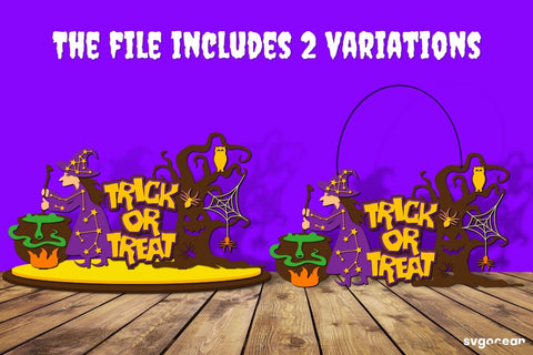 Trick or Treat Layered Paper Cut Designs 3D Paper SvgOcean 
