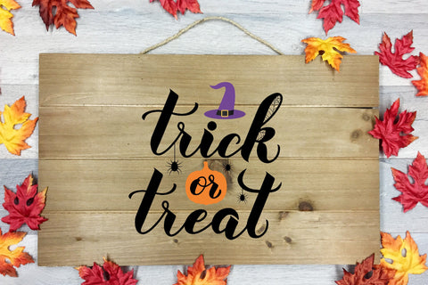 Trick or Treat lettering. Halloween quote sublimation Sublimation LaBelezoka 