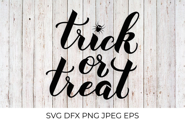 Trick or Treat lettering SVG. Halloween quote. SVG LaBelezoka 