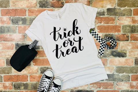 Trick or Treat lettering SVG. Halloween quote. SVG LaBelezoka 
