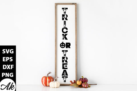 Trick or Treat Porch Sign SVG akazaddesign 