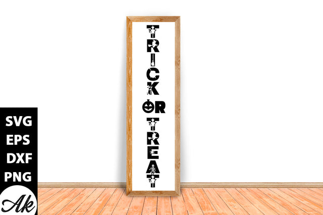 Trick or Treat Porch Sign SVG akazaddesign 