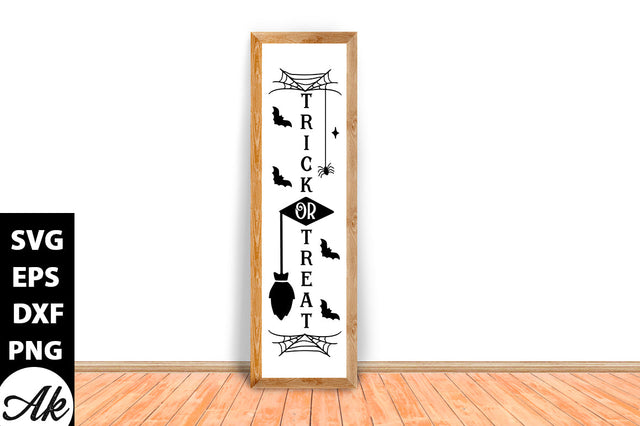 Trick or Treat Porch Sign SVG akazaddesign 
