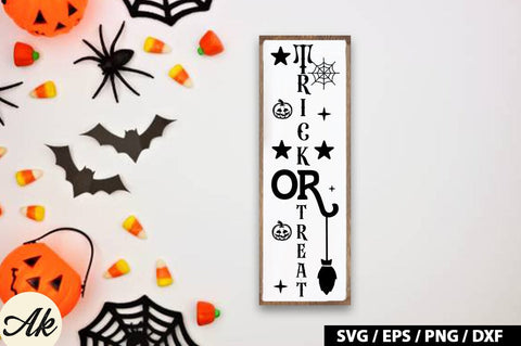 Trick or treat Porch Sign SVG SVG akazaddesign 