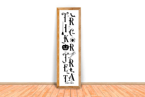 Trick Or Treat Porch Sign SVG SVGs,Quotes and Sayings,Food & Drink,On Sale, Print & Cut SVG DesignPlante 503 