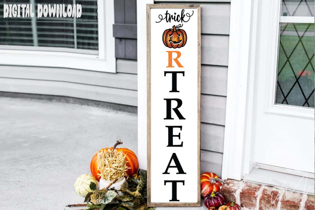 Trick or treat porch svg, Halloween porch svg, fall porch svg SVG Isabella Machell 