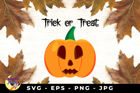 Trick or Treat Pumking Vector SVG Sublimatiz Designs 