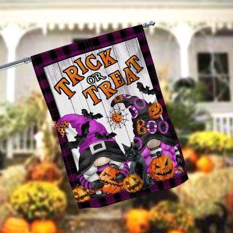 Trick Or Treat Pumpkin Fall Garden Flag - 12x18 Garden Flag Sublimation Design Download PNG File Instant Download Sublimation CaldwellArt 
