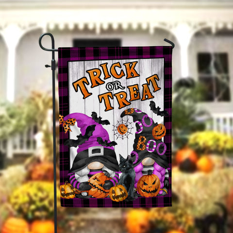 Trick Or Treat Pumpkin Fall Garden Flag - 12x18 Garden Flag Sublimation Design Download PNG File Instant Download Sublimation CaldwellArt 