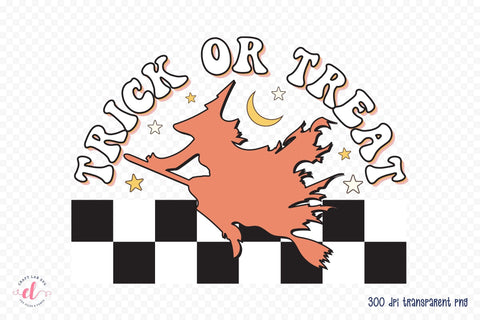 Trick or Treat | Retro Halloween Sublimation Sublimation CraftLabSVG 