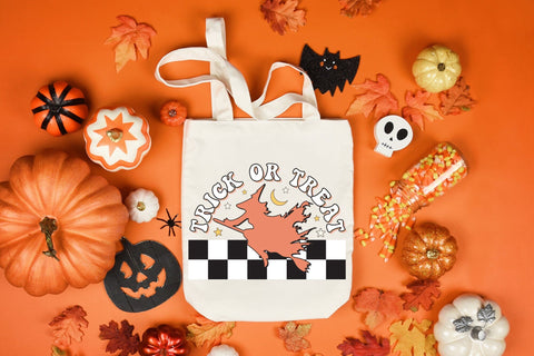 Trick or Treat | Retro Halloween Sublimation Sublimation CraftLabSVG 
