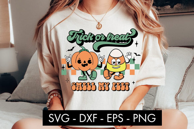 Trick Or Treat Smell My Feet SVG Cut File PNG Sublimation SVG Freeling Design House 