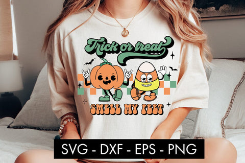 Trick Or Treat Smell My Feet SVG Cut File PNG Sublimation SVG Freeling Design House 