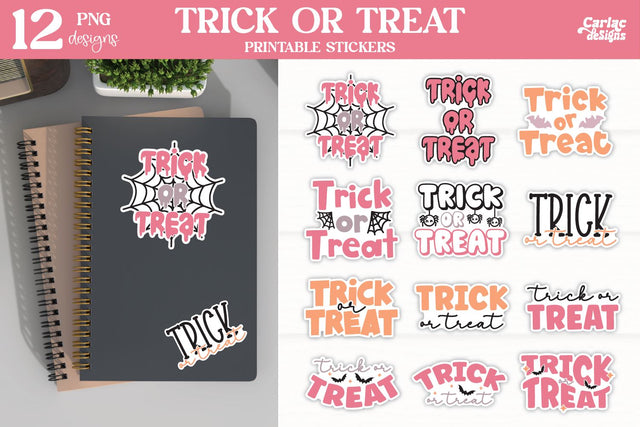 Trick or Treat Stickers Bundle Sublimation Carla C Designs 