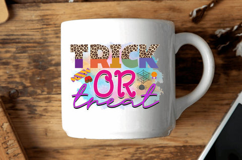 Trick or treat Sublimation PNG, Sublimation Halloween Design Sublimation Regulrcrative 