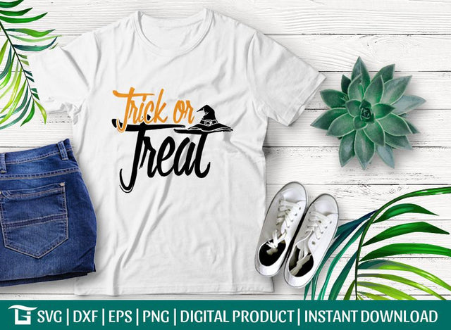 Trick Or Treat Svg Cut File, Awesome Svg, Happy Halloween Svg, Tshirt Design, SVG ETC Craft 