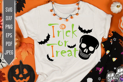 Trick Or Treat Svg. Cut Files For Halloween Onesie, Bib, Bodysuit, Shirt For Boy, Girl, Kid, Toddler, Child. Cricut, Silhouette. SVG Mint And Beer Creations 
