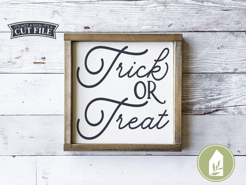 Trick or Treat SVG Files, Farmhouse Halloween SVG SVG LilleJuniper 