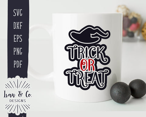 Trick or Treat SVG Files | Witch Hat Svg | Halloween Svg | Fall Svg | Farmhouse Svg | Commercial Use | Digital Cut Files (1254726804) SVG Ivan & Co. Designs 