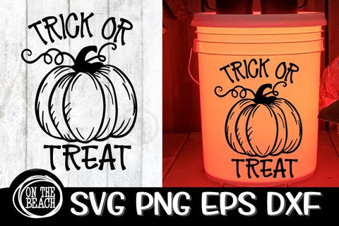 Trick Or Treat SVG Halloween Camping Bucket SVG PNG EPS DXF SVG On the Beach Boutique 