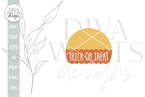 Trick or Treat SVG Halloween Door Hanger For Fall Trick Or Treat Sign SVG Halloween Candy Corn SVG Trick Or Treat Farmhouse svg Welcome Fall SVG Diva Watts Designs 