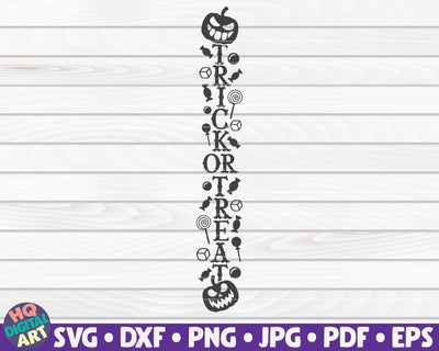 Trick or treat SVG | Halloween porch sign SVG SVG HQDigitalArt 