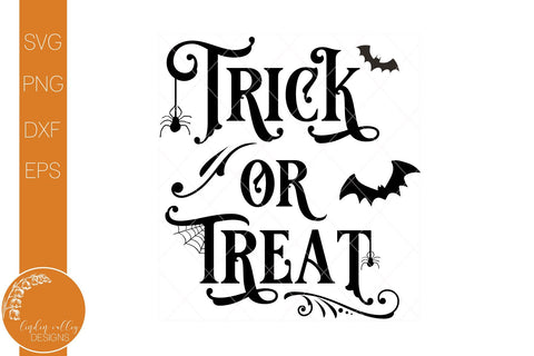 Trick Or Treat SVG-Halloween Quote SVG SVG Linden Valley Designs 