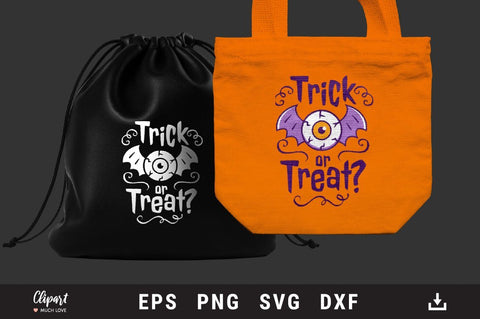 Trick or treat SVG, Halloween shirt SVG, Halloween DXF, PNG SVG ClipartMuchLove 