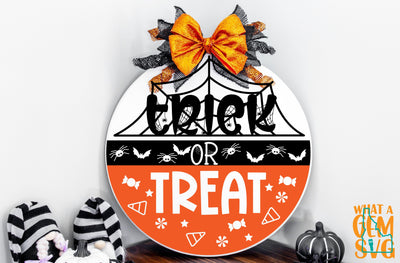 Trick or Treat SVG | Halloween SVG | Trick or Treat Door Hanger svg | Halloween Door Sign svg | Spider door hanger svg | Halloween Door svg SVG What A Gem SVG 