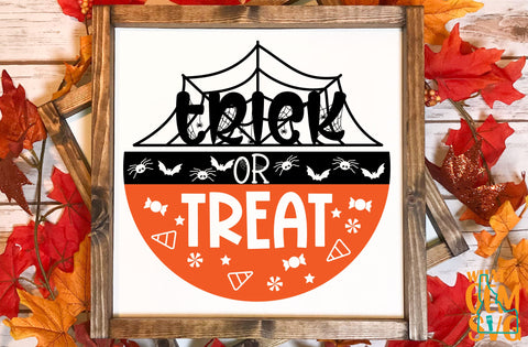 Trick or Treat SVG | Halloween SVG | Trick or Treat Door Hanger svg | Halloween Door Sign svg | Spider door hanger svg | Halloween Door svg SVG What A Gem SVG 
